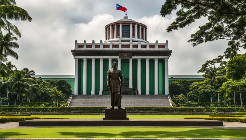 Filipino hero statue