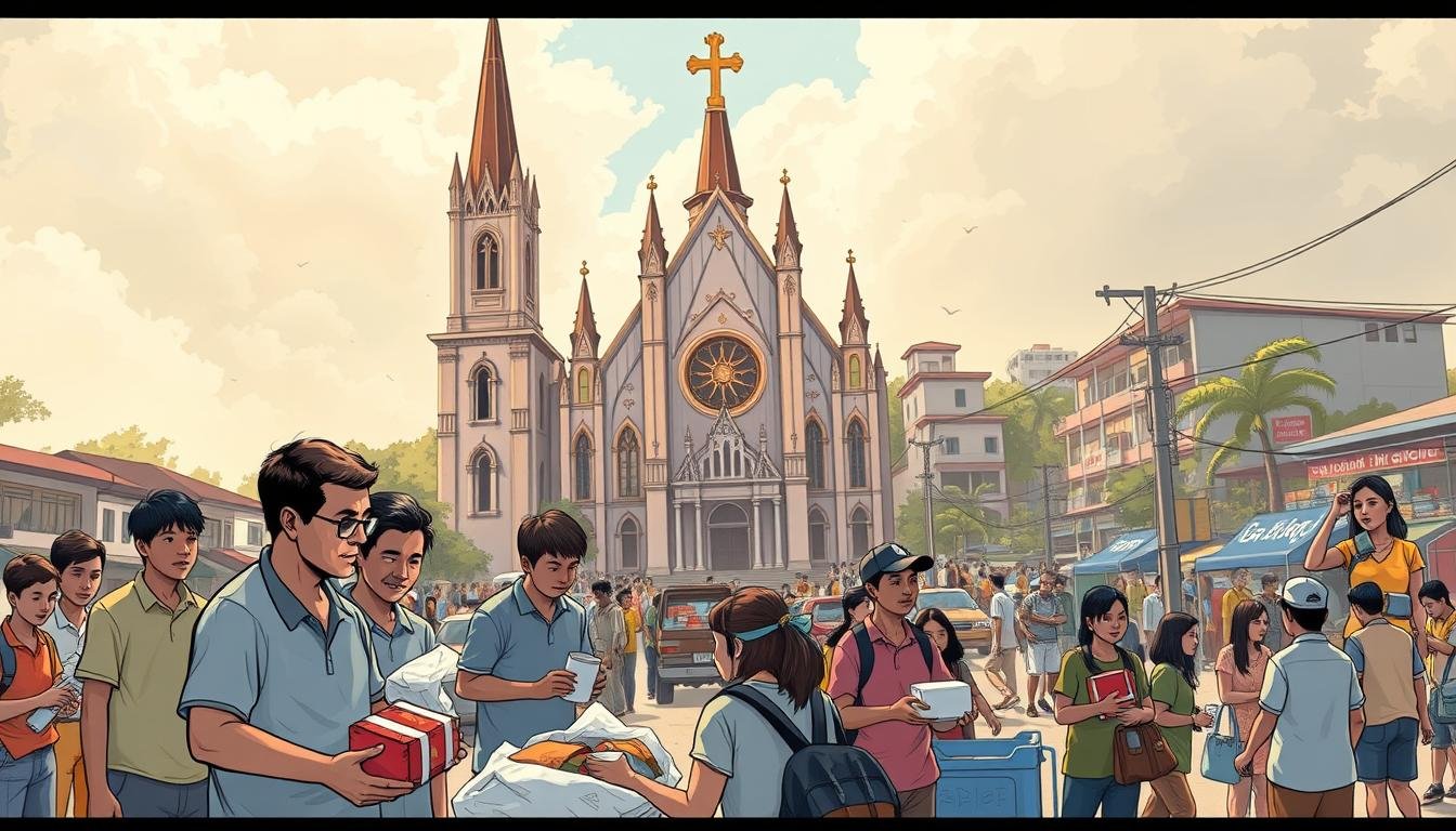 Catholic Church aid and support