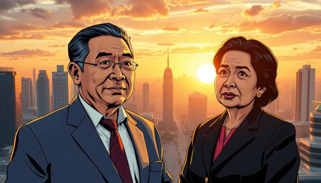 Filipino business icons Henry Sy and Socorro Ramos