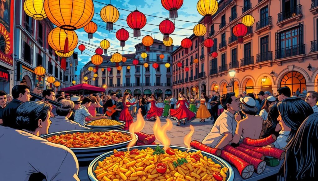 Spanish festival and food