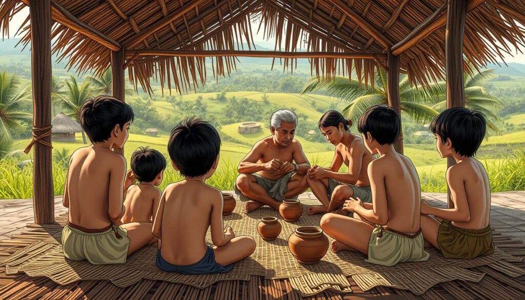 Traditional methods of skill transmission in pre-colonial Philippines