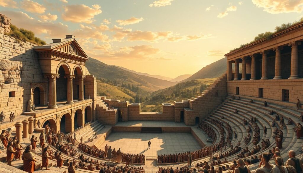 ancient Greek theater origins