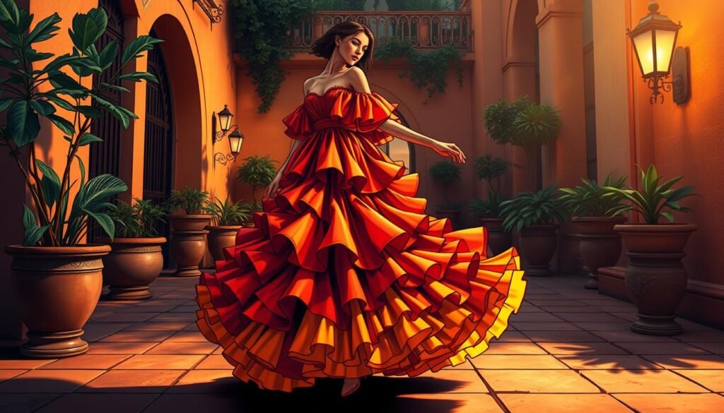 flamenco inspired dress